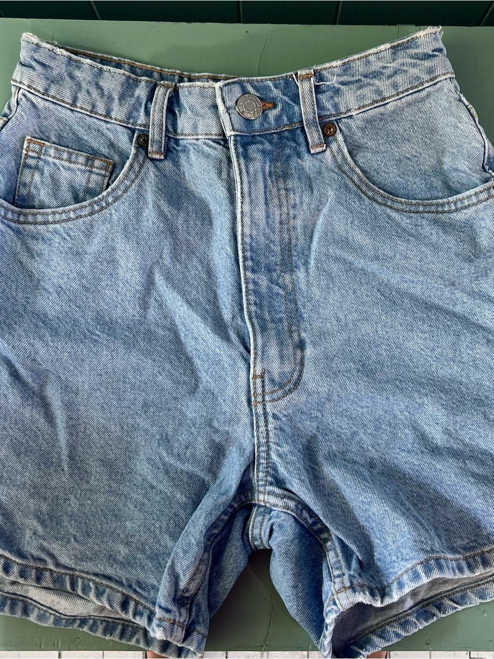 Men's Light Blue Denim Shorts